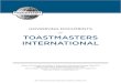OF TOASTMASTERS INTERNATIONAL · PDF file All of the governing documents of Toastmasters International are available in this one ... Club Constitution for Clubs of Toastmasters International