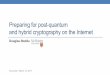 Preparing for post-quantum and hybrid cryptography on the ... · This talk •Frodo •Key exchange protocol from the learning with errors problem •Open Quantum Safe project •A