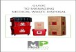 GUIDE TO MANAGING MEDICAL WASTE DISPOSAL › ... · 2020-03-06 · MEDICAL WASTE INDUSTRY Regulations covering medical waste disposal were formed in the 1980s in response to an alarming
