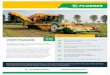 UNIQUE FEATURES - Oxbo International · UNIQUE FEATURES HARVESTING POTATOES WITHOUT COMPROMISE The Ploeger self-propelled 3- or 4-row bunker harvester was designed focusing on the