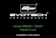 Honda CBR650F / CB650F€¦ · Honda CBR650F / CB650F Installation Instructions. Installation Instructions Kit Contents PRN013925 A 2 x Rubber Bungs B 4 x M5 Black Washers C 4 x M5