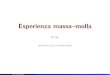 Esperienza massa{mollacamera/...Esperienza-Molle-2014.pdf · Questo e lo scopo della prima parte dell’esperienza M.Fanti (Physics Dep., UniMi) 10 / 39. Misure dinamiche M.Fanti