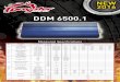 DDM 6500 - Xtremecaraudio · 2016-05-14 · (Min-Max) Input Impedance Lowpass Filter Highpass Filter Remote Gain control Bass Boost Freq. Bass Boost Gain Phase Shift Damping Factor