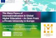 The Many Faces of Internationalization in Global Higher Education … · 2019-06-21 · The Many Faces of Internationalization in Global Higher Education –As Seen From a Private