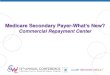Medicare Secondary Payer-What’s New?ccwcworkcomp.org/ccwc/assets/File/2016 Conference... · 2016-07-07 · • Medicare Conditional Payment Summary Forms For a period of time you