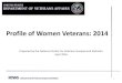 Profile of Women Veterans: 2014 - VA.gov Home · Profile of Women Veterans: 2014 ... Jan. 1947 to June 1950; Feb. 1955 to July 1964 and May 1975 to July 1990 . 3.6 16.5 18.7 23.5