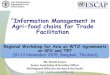 “Information Management in Agri-food chains for Trade ... Mgmt in Agri food chains.pdfEconomic advantages – creates jobs, promotes growth, benefits to consumers: greater variety