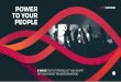 POWER TO YOUR PEOPLE - Gate One · – and never lose sight of how your people can help you get there. But your people can’t do it alone either. Give them a data transformation