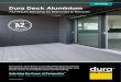 Dura Deck Aluminium · Dura Deck Aluminium features a double skin with an attractive grooved surface and a uniform underside to prevent water egress below the deck. Integrated Soffit
