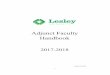 Adjunct Faculty Handbook - Lesley University University Switchboard (Cambridge) (617) 868-9600 School