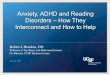 Anxiety, ADHD and Reading Disorders – How They ... › uploaded › Home › community › Parent...Anxiety and Dyslexia • Anticipation of failure can raise anxiety in new situations