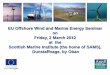 EU Offshore Wind and Marine Energy Seminar on Friday, 2 ......Off-shore wind & marine energy have substantial potential… • Offshore wind power has the potential to cover between