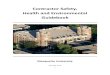 Contractor Safety, Health and Environmental Guidebook · 2016-09-01 · Contractor Safety, Health and Environmental Guidebook The safety policy of Marquette University is to provide