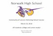 Norwalk High School...Norwalk High School Community of Lancers Achieving School Success March 23, 2016 All students college and career ready! Ryan D. Smith, Ed.D. @principallancer
