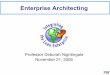 19 ent architect - MIT OpenCourseWare...enterprise performance objectives, etc) and desired enterprise “ilities” (flexibility, scalability, agility, etc.) influence the enterprise