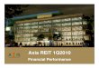 Axis REIT 1Q2010 - ChartNexusir.chartnexus.com/axisreit/docs/qp/q12010.pdfAxis REIT Managers Bhd Investment Properties 915.69 million Market Capitalisation Unit Price RM614.16 million