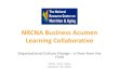 NRCNA Business Acumen Learning Collaborative · 19/10/2016  · NRCNA Business Acumen Learning Collaborative Organizational Culture Change –a View from the Field 2016 -2017 Class