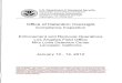 Office of Detention Oversight - ice.gov · 10/12/2012  · Inspections and Detention Oversight Washington, DC 20536-5501 Office of Detention Oversight Compliance Inspection Enforcement