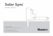 Solar Sync - Hunter Industries · a compatible Hunter controller, will automatically adjust your controller watering based upon changes in local climate conditions. The Solar Sync