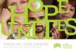 FACES OF LUNG CANCER · THE FACES OF LUNG CANCER REPORT FOR 2017 6 #KEEPINGITREAL OVERVIEW #HopeUnites. It is the cornerstone of the lung cancer story in Canada. Hope drives patients