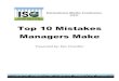 ISC2009.Handout Top 10 Mistakes Managers Makechurchadminpro.com/Conference Teaching Outlines_files/ISC...Top 10 Stupidest Mistakes Managers Make and How to Avoid Them, by Wolf J. Rinke
