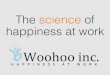 science of happiness at work - Woohoo inc · Happiness at work (Experienced well-being) Job satisfaction (Evaluated well-being) Compensation Perks Physical work environment Titles