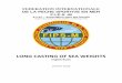 LONG CASTING OF SEA WEIGHTS · FIPS-M Rules: Long Casting of Sea Weights 2019 Table of contents 3 RULES FOR INTERNATIONAL COMPETITIONS LONG CASTING OF SEA WEIGHTS 1 INTRODUCTION This