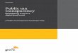 Public tax transparency - PwC tax...4 | 4.Public tax transparency benchmark study Executive summary For tax experts taking on responsibilities in the area of public tax transparency,