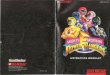Mighty Morphin Power Rangers - Nintendo SNES - Manual ... · S. HOH TO USE THE 4. HON TO PLAY THZ GAHZ 5. 6. 7. TOY NARRANTY 9. GAME BOY INFO A FAN OFFER 1 If you play for long periods