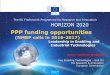 PPP funding opportunities › h2020 › _docs › eventos › 3985_carlos... · 2015-10-30 · - 4 cut-offs per year for Phases 1 and 2 • Fast Track to Innovation (FTI) - fully-bottom-up
