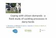 Coping with citizen demands : a field study of suckling processes in dairy … et al 2018 EAAP... · 2019-10-04 · Coping with citizen demands : a field study of suckling processes