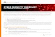 CYBER SECURITY CHECKLIST - Alert Logic · CYBER SECURITY CHECKLIST Part 2: Mitigating Post-Exploitation Techniques Manage And Limit Powershell Access . ALERTLOGIC.COM / US. 877.484.8383