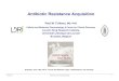 Antibiotic Resistance Acquisition · Antibiotic Resistance Acquisition Paul M. Tulkens, MD, PhD. Cellular and Molecular Pharmacology & Center for Clinical Pharmacy . Louvain Drug