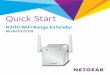 N300 WiFi Range Extender Model EX2700 - Netgear · PDF file The NETGEAR WiFi Range Extender increases the distance of a WiFi network by boosting the existing WiFi signal and enhancing