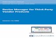 Device Manager for Third-Party Vendor Products ...€¦ · This Administrator's Manual shows network administrators how to manage third- party vendor products in an enterprise network