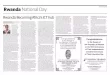 (Anniversary special) Rwanda National Day - The …classified.japantimes.com/nationalday/pdfs/20170704...2017/07/04  · Rwanda National Day (Anniversary special) Venetia Sebudandi