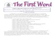 FIRST PRESBYTERIAN CHURCH (U.S.A.)fpcsouthlyon.com/wp-content/uploads/2013/07/July... · July/August 2013 The First Word Page 1 Vol. July/August 2013 FIRST PRESBYTERIAN CHURCH (U.S.A.)