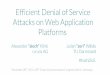 Efficient Denial of Service Attacks on Web Application Platforms · 2016-11-23 · Efficient Denial of Service Attacks on Web Application Platforms Alexander “alech” Klink n.runs