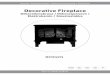 Decorative Fireplace · fireplace, before you move it or when it is not in use. • Be especially attentive when there are children near the fireplace. • Do not use the fireplace