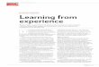 INDUSTRY INTERVIEW Learning from experience...Thomson Reuters Elite, explains why automation is key to more efficient and profitable business development Learning from experience L
