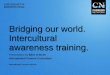 Bridging our world. Intercultural · 2014-09-29 · Bridging our world. Intercultural awareness training. ... The capability to shift cultural perspective and ... • Don’t make