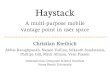 Haystack - ICIRicir.org/christian/talks/2016-06-epfl-haystack/talk.pdf · 2016-06-22 · Haystack A multi-purpose mobile vantage point in user space Christian Kreibich Abbas Razaghpanah,