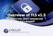Overview of TLS v1 - OWASP · 2020-01-17 · • SLOTH 2016 • SHAttered 2017 AES-CBC • Vaudenay 2002 • Boneh/Brumley 2003 • BEAST 2011 ... –Server can send multiple tickets