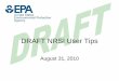 DRAFT NRSI User Tips - epa.gov › sites › production › files › 2016-09 › ... · -Large SI Engine Family (Exhaust)-Request for Certificate. Select Applicable NRSI Dataset