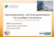 Hematopoietic cell transplantation for multiple myeloma › wp-content › uploads › 2020 › 05 › myeloma_… · Standard of Care Therapies FDA Approvals in MM 1960 1970 1980