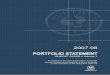 2004-05 Budget Paper 4: Portfolio Statements › ... › 200708-bp4-portfolio-statement-… · Portfolio – Premier and Cabinet ... An agency is an administrative unit created under