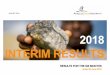 2018 INTERIM RESULTS...Certain information presented in this presentation constitutes pro forma financial information. This information is the respons ibility of the Company’s board