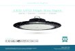 LED UFO High Bay light · 150W LED UFO High Bay replaces a 400W Metal Halide providing a saving of 250W per fitting. Application This product is suitable for factories, workshops,