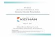 FY2015 Financial Results Presentation - KEIHAN · PDF file Financial Results Presentation May 14, 2015 Keihan Electric Railway Co., Ltd. ... new 3 companies -Keihan Engineering Service