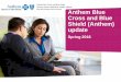 Anthem Blue Cross and Blue Shield (Anthem) update powerpoint final...Anthem, IN 46666-2222 1234567890 207P000000X 22 Anthem Blue Cross and Blue Shield Serving Hoosier Healthwise, Healthy